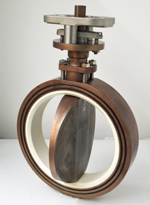 Throttle valve with ceramic design