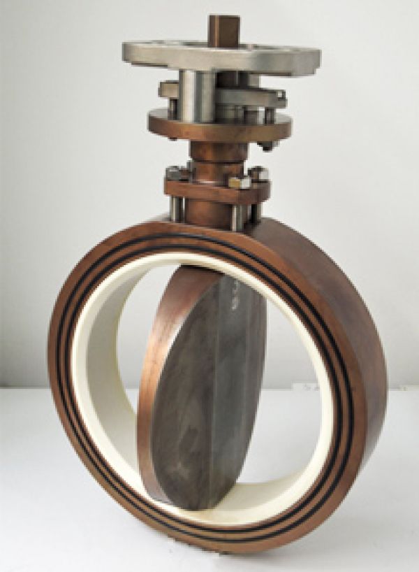 Throttle valve with ceramic design