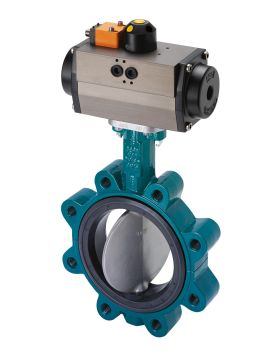 Two-piece butterfly valves - soft-seated