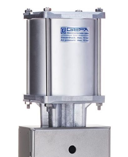 Pneumatic cylinder - double-acting for knife gate valves